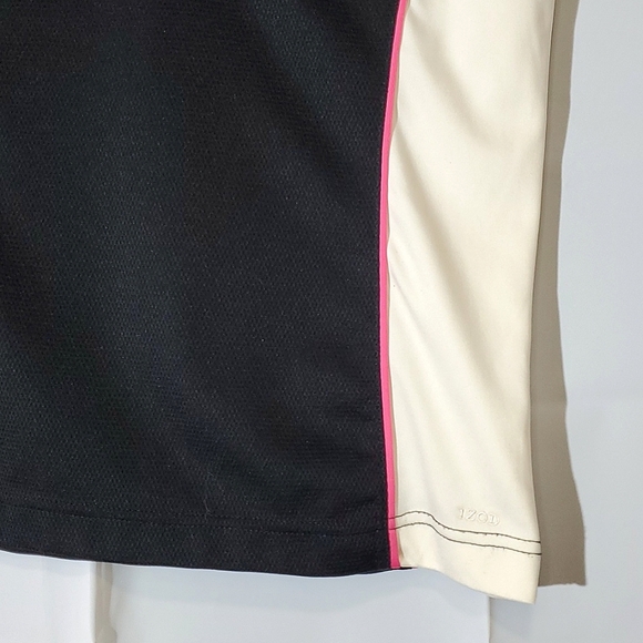 IZOD Golf Cool FX Women's Polo/T-Shirt Black & White, Size XSmall - Picture 5 of 15